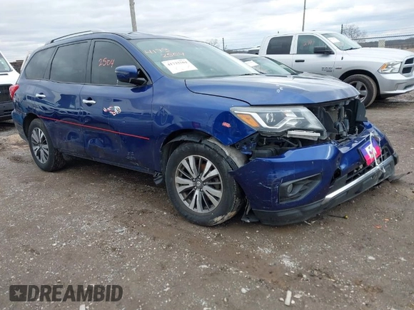 2018 Nissan Pathfinder SV with VIN 5N1DR2MM4JC625898, listed as a IAAI auction lot 41732504 with 118,778 mi miles and . Bid and sale history available at DreamBid. Image 1.