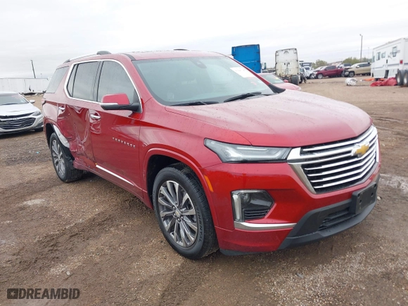 2023 Chevrolet Traverse Premier with VIN 1GNERKKW1PJ311358, listed as a IAAI auction lot 41040748 with 5,593 mi miles. Bid and sale history available at carsss.com. Image 1.