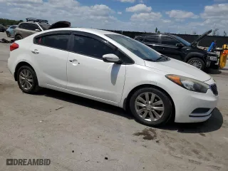 2014 Kia Forte LX with VIN KNAFX4A62E5204645, listed as a Copart auction lot 53580465 with 50,576 mi miles and Salvage Title. Bid and sale history available at carsss.com. Image 4.