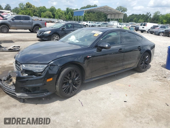 2016 Audi A7 Prestige with VIN WAU2GAFC1GN031845, listed as a Copart auction lot 59762435 with Not provided miles and Salvage title. Bid and sale history available at DreamBid. Image 1.