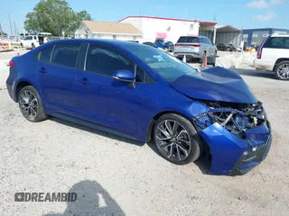 2021 Toyota Corolla SE with VIN JTDS4MCE2MJ058591, listed as a IAAI auction lot 41939583 with 81,866 mi miles. Bid and sale history available at carsss.com. Image 1.