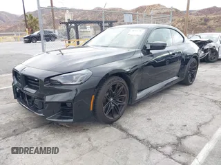 2023 BMW M2 with VIN 3MF13DM02P8D48974, listed as a IAAI auction lot 41471234 with 3,644 mi miles. Bid and sale history available at carsss.com. Image 2.