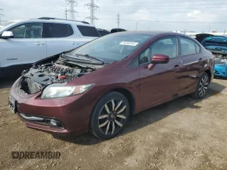 2015 Honda Civic EX-L z VIN 2HGFB2F99FH501447, wystawiony jako Copart lot #54046345 z przebiegiem 116 910 mil mil oraz Szkoda całkowita • Salvage title. Historia ofert i sprzedaży dostępna na DreamBid. Obrazek 1.