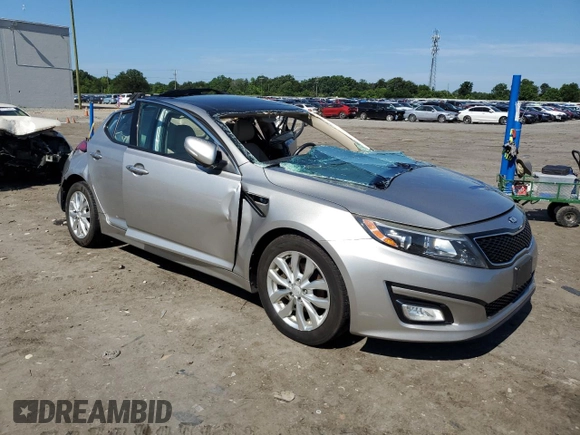 2015 Kia Optima EX with VIN 5XXGN4A71FG446118, listed as a Copart auction lot 61590675 with 120,577 mi miles and Salvage title. Bid and sale history available at DreamBid. Image 4.