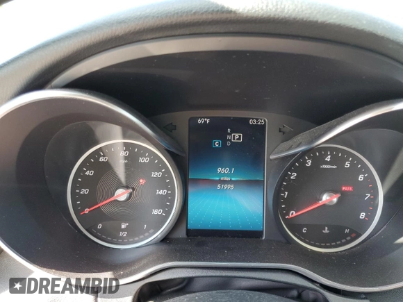 2019 Mercedes-Benz C 300 with VIN 55SWF8DBXKU294402, listed as a Copart auction lot 52570985 with 51,995 mi miles and Salvage Title. Bid and sale history available at DreamBid. Image 9.
