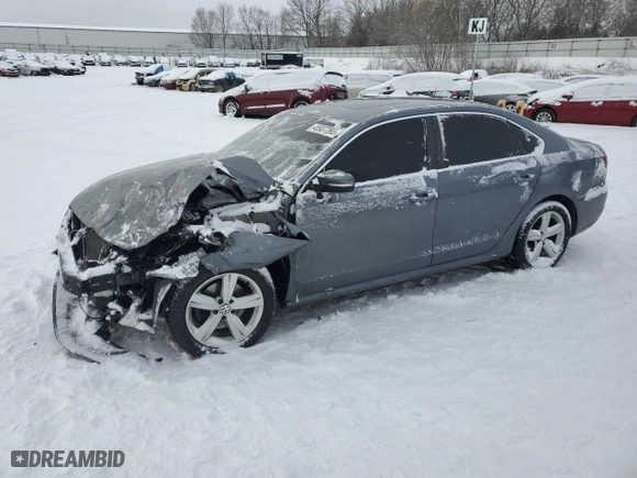 2013 Volkswagen Passat TDI SE w/Sunroof with VIN 1VWBN7A37DC113554, listed as a Copart auction lot 45937395 with 0 mi miles and Non Repairable. Bid and sale history available at carsss.com. Image 1.