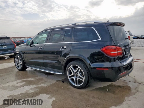 2017 Mercedes-Benz GLS 550 with VIN 4JGDF7DE9HA776627, listed as a Copart auction lot 56733755 with 89,242 mi miles and Salvage title. Bid and sale history available at DreamBid. Image 2.
