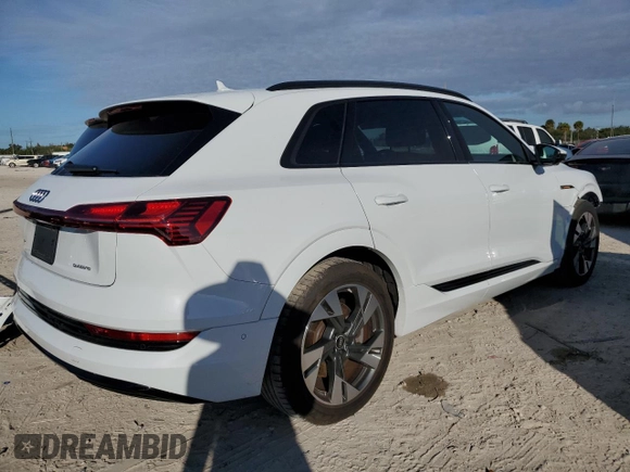2022 Audi e-tron Premium with VIN WA1AAAGE5NB006164, listed as a Copart auction lot 79692604 with 15,918 mi miles and Salvage Title. Bid and sale history available at carsss.com. Image 3.
