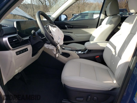 2025 Kia Telluride S with VIN 5XYP64GC4SG571265, listed as a Copart auction lot 83986074 with 9 mi miles and Salvage Title. Bid and sale history available at DreamBid. Image 7.