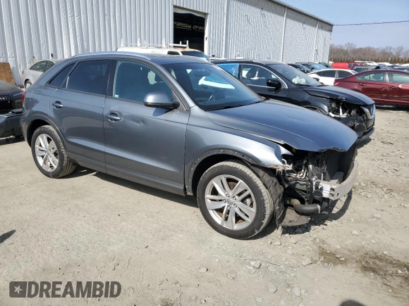 2017 Audi Q3 Premium with VIN WA1ECCFS3HR017738, listed as a Copart auction lot 48962775 with 22,551 mi miles and Salvage Title. Bid and sale history available at carsss.com. Image 4.