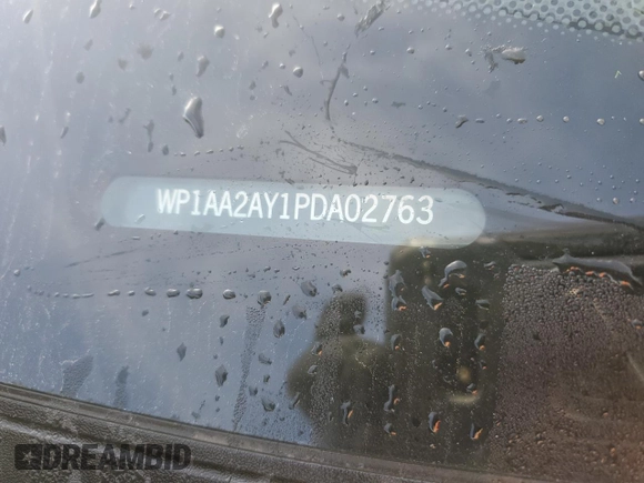 2023 Porsche Cayenne with VIN WP1AA2AY1PDA02763, listed as a Copart auction lot 47258505 with 43,159 mi miles and Salvage title. Bid and sale history available at DreamBid. Image 13.