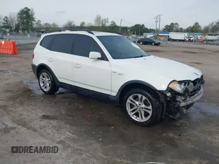 2005 BMW X3 3.0i with VIN WBXPA934X5WD13064, listed as a IAAI auction lot 41920713 with 283,592 mi miles. Bid and sale history available at carsss.com. Image 1.