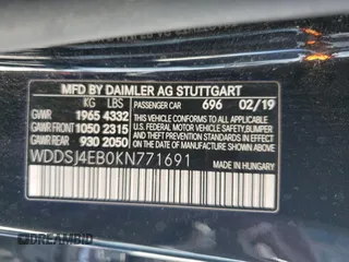2019 Mercedes-Benz CLA 250 with VIN WDDSJ4EB0KN771691, listed as a Copart auction lot 67153313 with 53,298 mi miles and . Bid and sale history available at DreamBid. Image 12.