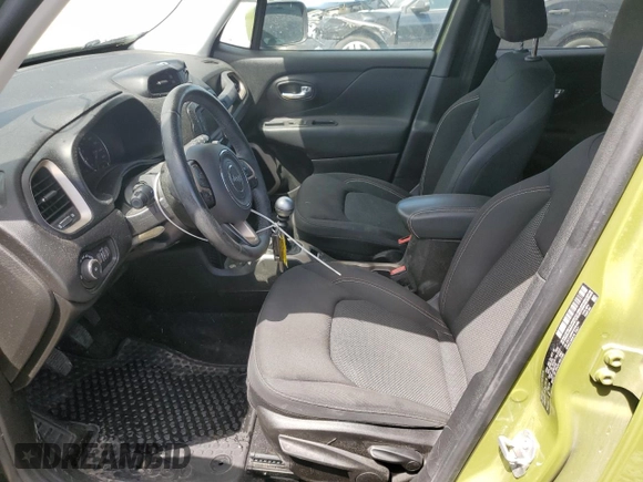 2016 Jeep Renegade Latitude with VIN ZACCJABW0GPD61699, listed as a Copart auction lot 60238644 with 59,545 mi miles and Salvage Title. Bid and sale history available at DreamBid. Image 7.