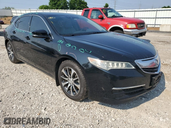2015 Acura TLX Technology with VIN 19UUB1F57FA015832, listed as a Copart auction lot 59183235 with 84,395 mi miles and Salvage title. Bid and sale history available at DreamBid. Image 4.
