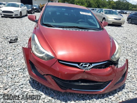 2016 Hyundai Elantra SE with VIN 5NPDH4AE6GH772186, listed as a Copart auction lot 62718325 with 97,667 mi miles and Salvage title. Bid and sale history available at DreamBid. Image 5.