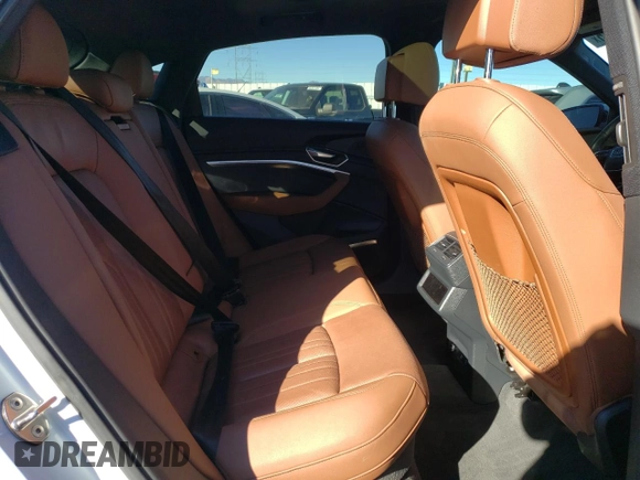 2021 Audi e-tron Sportback Premium Plus with VIN WA12AAGEXMB002128, listed as a Copart auction lot 88080725 with 59,426 mi miles and Salvage title. Bid and sale history available at DreamBid. Image 11.