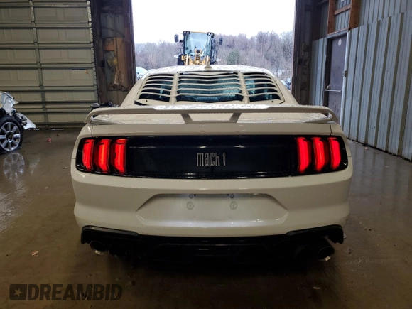 2021 Ford Mustang Mach 1 with VIN 1FA6P8R00M5551342, listed as a Copart auction lot 84078814 with 17,964 mi miles and Salvage Title. Bid and sale history available at carsss.com. Image 6.