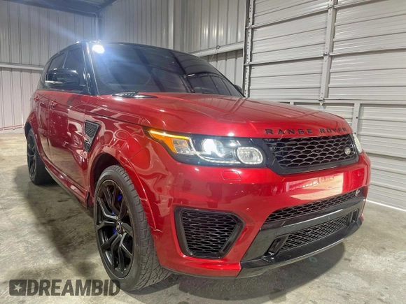 2016 Land Rover Range Rover Sport SVR с VIN SALWZ2EF7GA544520, выставлен на аукционе Copart как лот 59821005 с пробегом 47 589 миль миль и Чистый • Clean title. История ставок и продаж доступна на DreamBid. Изображение 1.