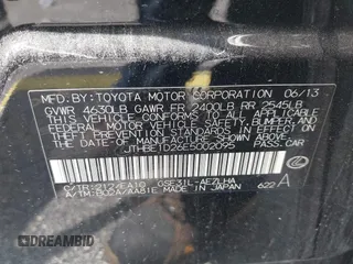 2014 Lexus IS 350 with VIN JTHBE1D26E5002095, listed as a IAAI auction lot 42398931 with 96,851 mi miles and . Bid and sale history available at DreamBid. Image 9.