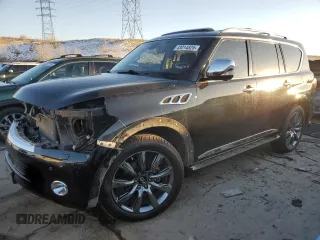 2013 Infiniti QX56 with VIN JN8AZ2NC3D9330777, listed as a Copart auction lot 43014825 with 62,469 mi miles and Salvage Title. Bid and sale history available at carsss.com. Image 1.