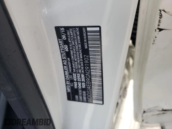 2016 Mercedes-Benz CLA 250 with VIN WDDSJ4EB9GN291902, listed as a Copart auction lot 51540195 with 99,086 mi miles and Salvage Title. Bid and sale history available at DreamBid. Image 14.