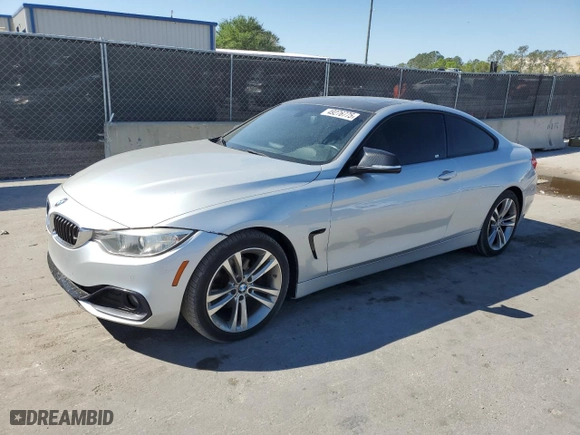 2014 BMW 4 Series 428i with VIN WBA3N7C57EF718192, listed as a Copart auction lot 49276775 with 115,257 mi miles and Clean Title. Bid and sale history available at carsss.com. Image 1.