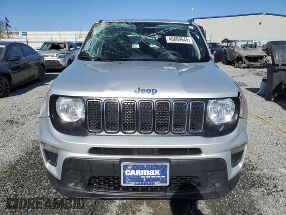 2021 Jeep Renegade Upland with VIN ZACNJDAB2MPN21535, listed as a Copart auction lot 46889645 with 17,333 mi miles and Salvage title. Bid and sale history available at DreamBid. Image 5.