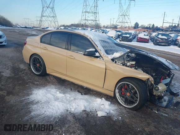 2015 BMW 3 Series 335i xDrive with VIN WBA3B9G56FNR94692, listed as a IAAI auction lot 41385912 with 97,897 mi miles and . Bid and sale history available at carsss.com. Image 1.