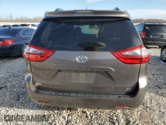 2020 Toyota Sienna XLE with VIN 5TDDZ3DC0LS243886, listed as a Copart auction lot 43464265 with 77,404 mi miles and Salvage title. Bid and sale history available at DreamBid. Image 6.