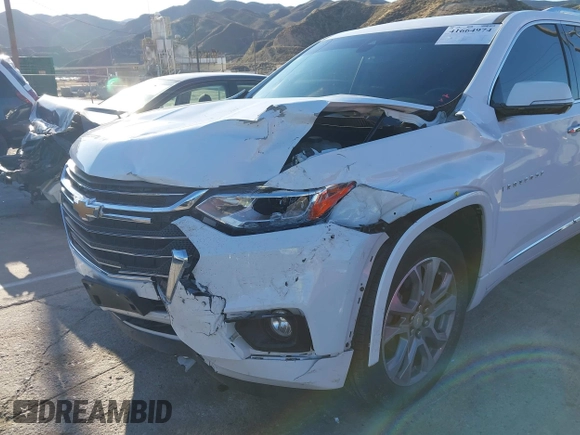 2020 Chevrolet Traverse Premier with VIN 1GNERKKW8LJ250889, listed as a IAAI auction lot 41664974 with 38,955 mi miles and . Bid and sale history available at DreamBid. Image 6.
