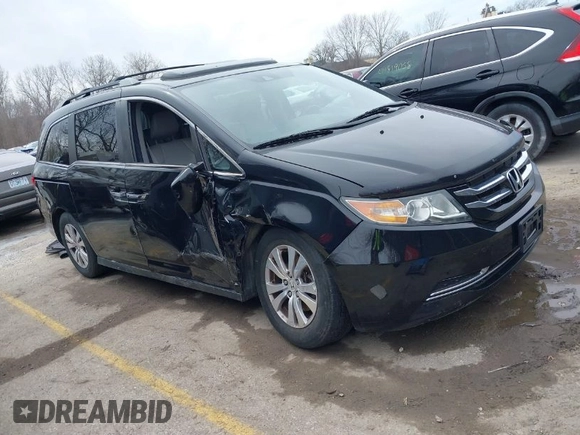 2016 Honda Odyssey EX-L with VIN 5FNRL5H68GB150485, listed as a IAAI auction lot 41835927 with 97,765 mi miles. Bid and sale history available at carsss.com. Image 1.