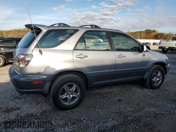 2001 Lexus RX 300 with VIN JTJGF10U010095633, listed as a Copart auction lot 79744634 with 186,324 mi miles and Salvage Title. Bid and sale history available at carsss.com. Image 3.