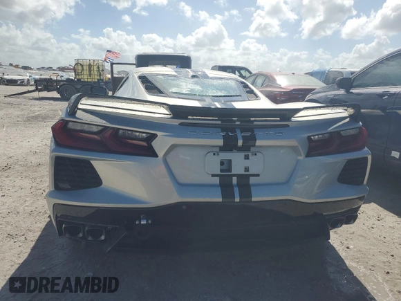 2021 Chevrolet Corvette 3LT with VIN 1G1YC2D49M5104636, listed as a Copart auction lot 75127754 with 0 mi miles and Salvage Title. Bid and sale history available at carsss.com. Image 6.
