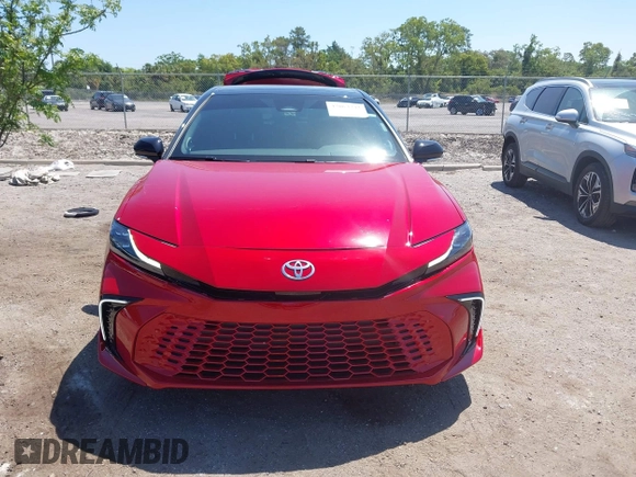 2025 Toyota Camry LE with VIN 4T1DAACK8SU025754, listed as a IAAI auction lot 42063742 with 6,485 mi miles and . Bid and sale history available at DreamBid. Image 12.
