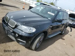 2012 BMW X5 50i with VIN 5UXZV8C59CL424356, listed as a Copart auction lot 54763725 with 107,712 mi miles and Salvage title. Bid and sale history available at DreamBid. Image 1.