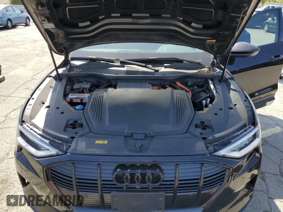 2022 Audi e-tron Premium Plus with VIN WA1LAAGE3NB009881, listed as a Copart auction lot 55096875 with 31,718 mi miles and Salvage title. Bid and sale history available at DreamBid. Image 12.