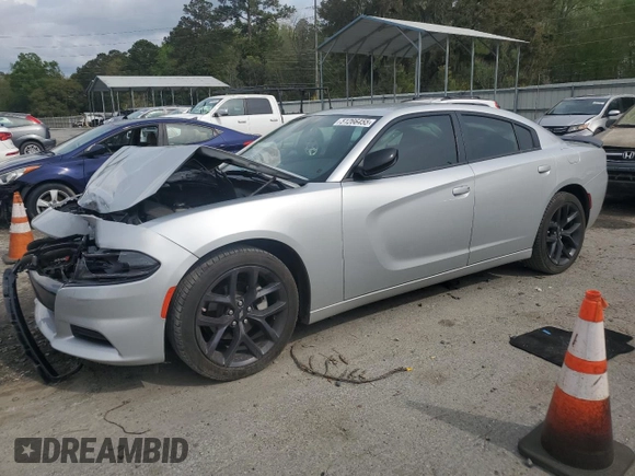 2023 Dodge Charger SXT with VIN 2C3CDXBG0PH627358, listed as a Copart auction lot 51266455 with 16,394 mi miles and Salvage Title. Bid and sale history available at carsss.com. Image 1.