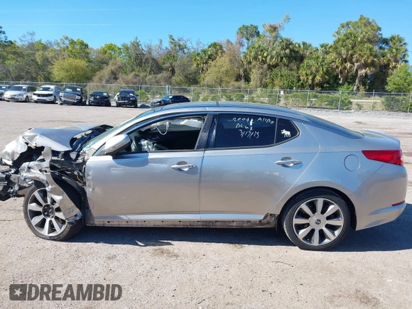 2013 Kia Optima SX with VIN 5XXGR4A66DG182161, listed as a IAAI auction lot 41854763 with 1 mi miles. Bid and sale history available at carsss.com. Image 15.
