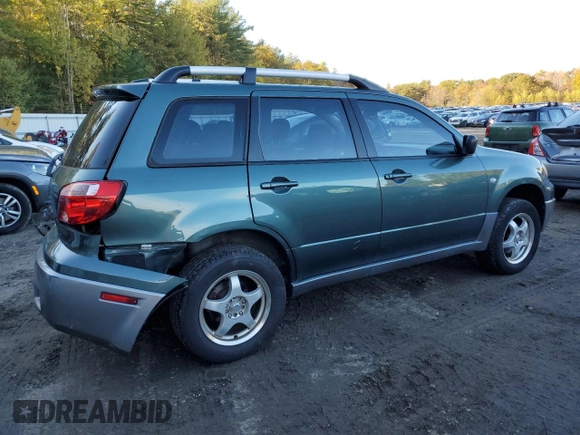 2006 Mitsubishi Outlander LS with VIN JA4LX31F66U014185, listed as a Copart auction lot 76593874 with 197,182 mi miles and Salvage Title. Bid and sale history available at carsss.com. Image 3.