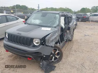2022 Jeep Renegade Trailhawk with VIN ZACNJDC11NPN53432, listed as a IAAI auction lot 42010778 with 29,889 mi miles and . Bid and sale history available at DreamBid. Image 2.