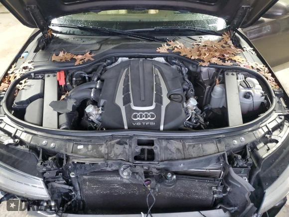 2015 Audi A8 L 4.0T with VIN WAU32AFD0FN032818, listed as a Copart auction lot 43286465 with 125,798 mi miles and Salvage Title. Bid and sale history available at carsss.com. Image 11.