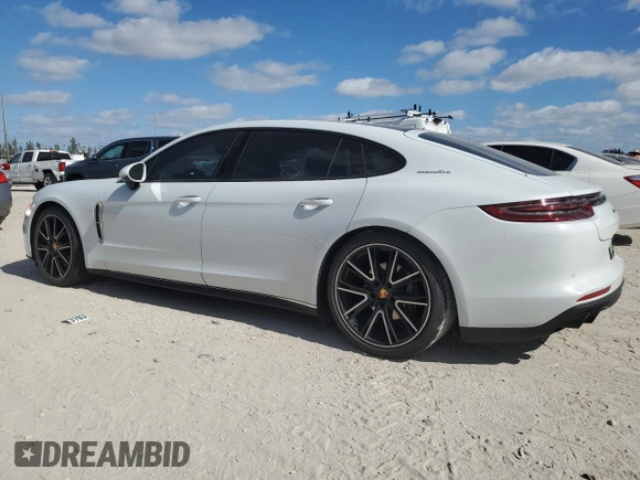 2018 Porsche Panamera 4S Executive with VIN WP0BB2A76JL165237, listed as a Copart auction lot 87572395 with 34,884 mi miles and Salvage Title. Bid and sale history available at DreamBid. Image 2.