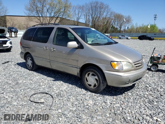 2002 Toyota Sienna LE with VIN 4T3ZF13C62U478035, listed as a Copart auction lot 54890375 with 123,861 mi miles and Clean Title. Bid and sale history available at carsss.com. Image 4.
