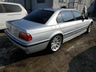 2001 BMW 7 Series 740iL with VIN WBAGH83491DP26337, listed as a Copart auction lot 87049464 with 155,453 mi miles and Clean Title. Bid and sale history available at carsss.com. Image 3.