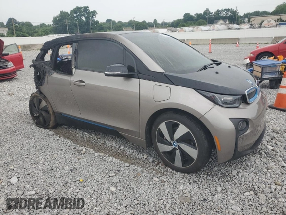 2015 BMW i3 with VIN WBY1Z4C59FV504906, listed as a Copart auction lot 63290095 with Not provided miles and Salvage title. Bid and sale history available at DreamBid. Image 4.