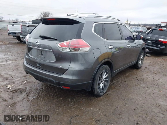 2015 Nissan Rogue SL with VIN 5N1AT2MTXFC778126, listed as a IAAI auction lot 41208510 with 194,343 mi miles. Bid and sale history available at carsss.com. Image 4.