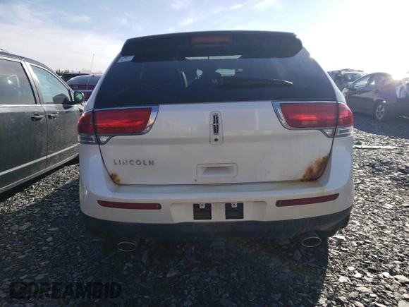 2012 Lincoln MKX with VIN 2LMDJ8JKXCBL11127, listed as a Copart auction lot 46122725 with Not Provided miles and Salvage Title. Bid and sale history available at DreamBid. Image 6.