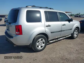 2013 Honda Pilot LX with VIN 5FNYF3H25DB014878, listed as a IAAI auction lot 42014613 with 169,292 mi miles and . Bid and sale history available at DreamBid. Image 4.
