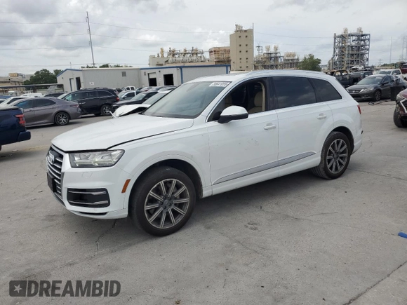 2019 Audi Q7 Premium Plus z VIN WA1LAAF76KD048936, wystawiony jako Copart lot #55641055 z przebiegiem 55 456 mil mil oraz Szkoda całkowita • Salvage title. Historia ofert i sprzedaży dostępna na DreamBid. Obrazek 1.